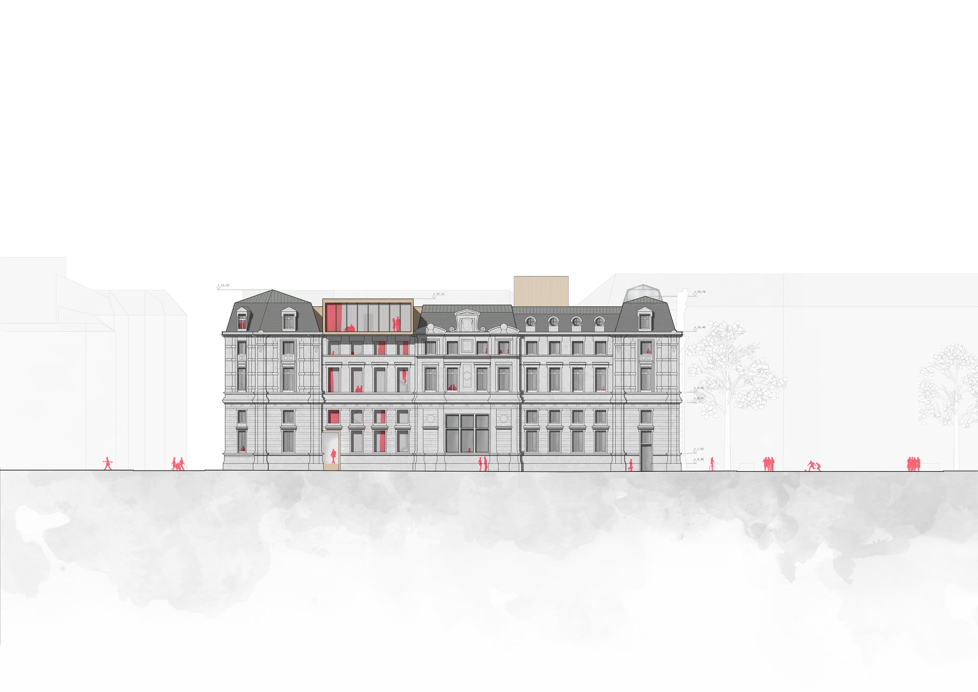 Réappropriation du bâtiment de la Mairie du IVe arrondissement de Paris - 15